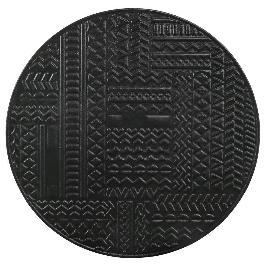 Loannis - 2 Piece Round Mango Wood Nesting Table - Matte Black - Image 8