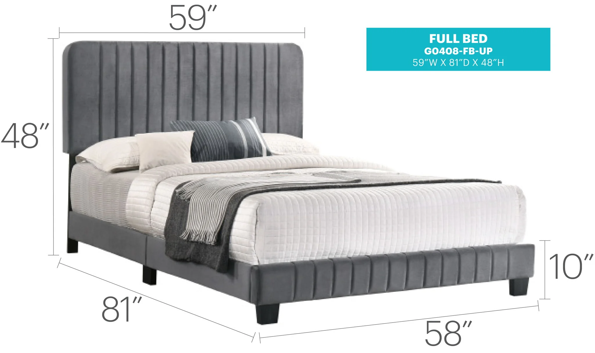 Channel Tufted Bed - Image 20
