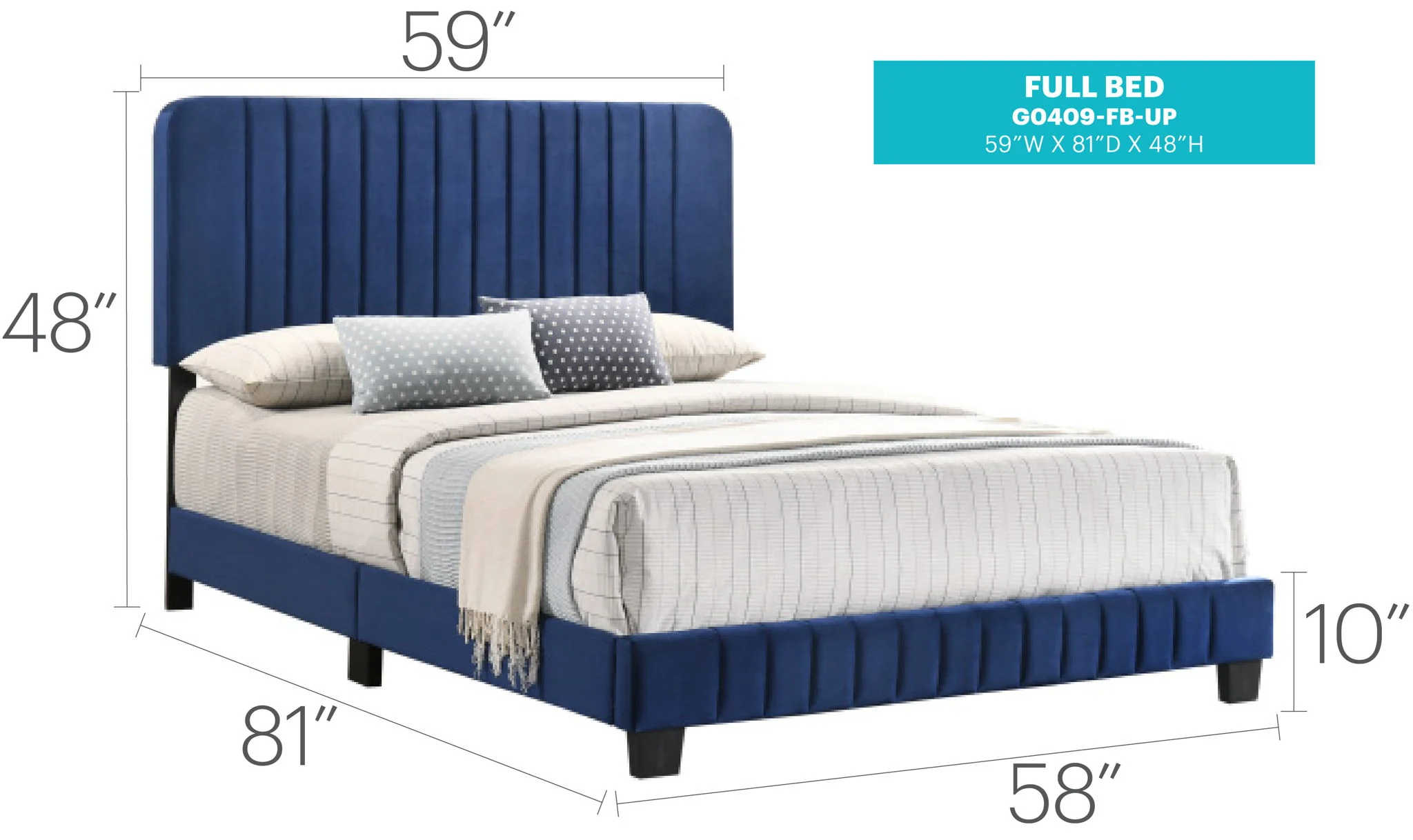 Channel Tufted Bed - Image 22