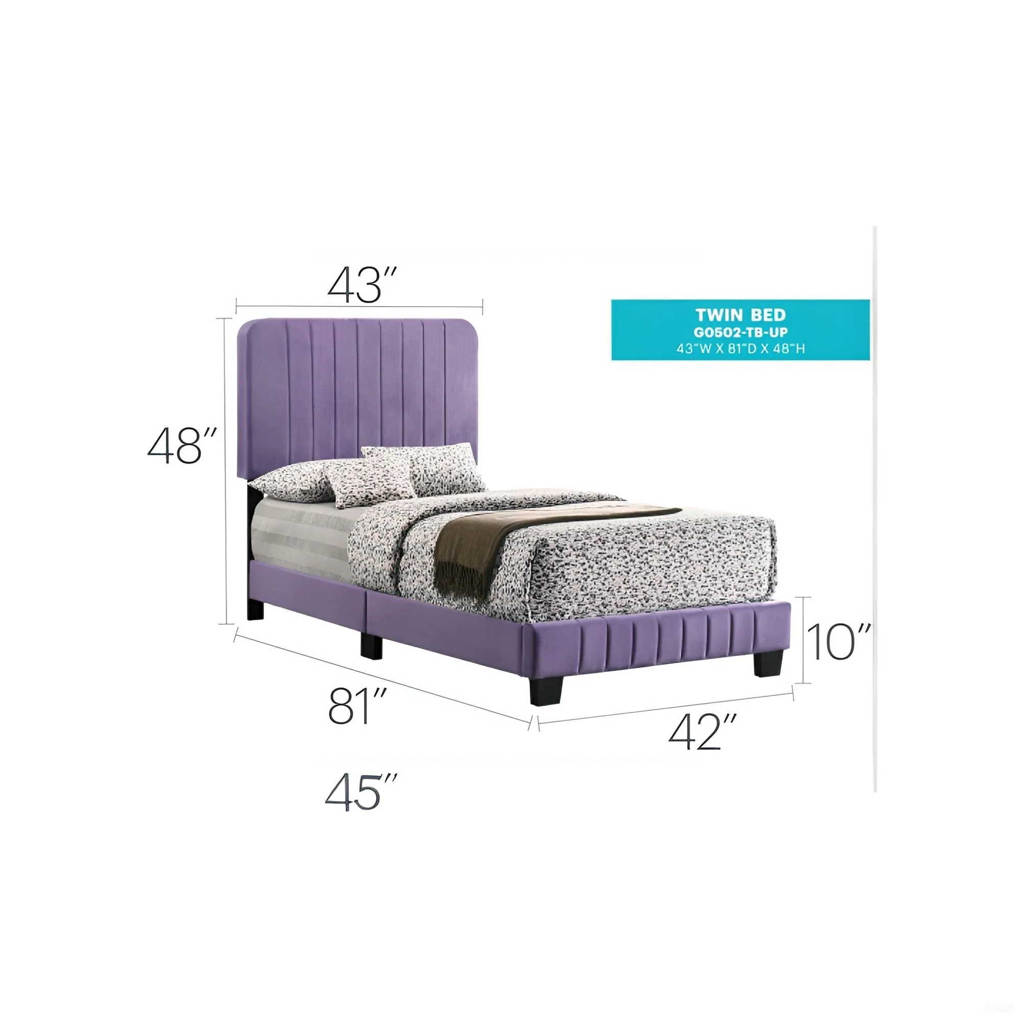 Channel Tufted Bed - Image 34