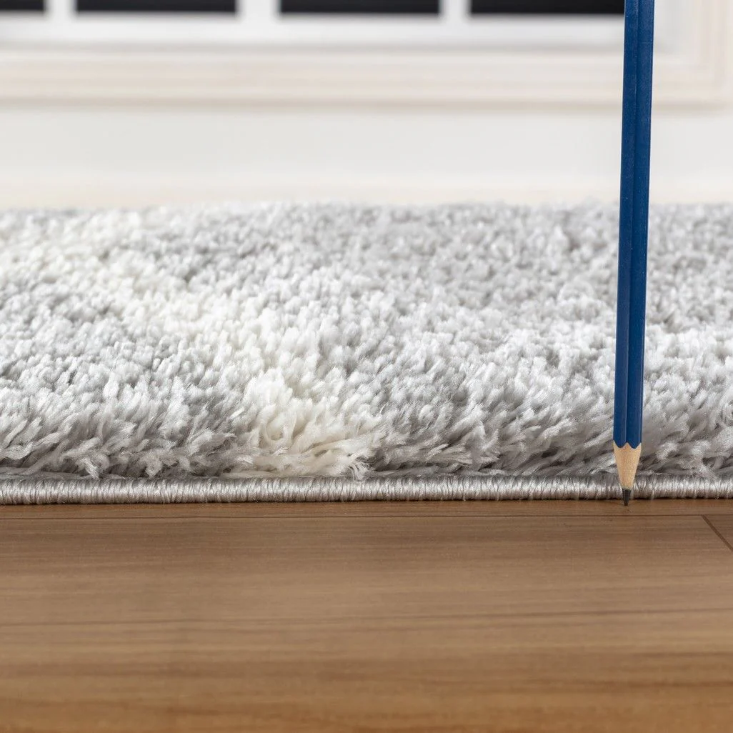 Loft Shag - 5' 3" X 7' Shaggy Area Rug - Gray - Image 2