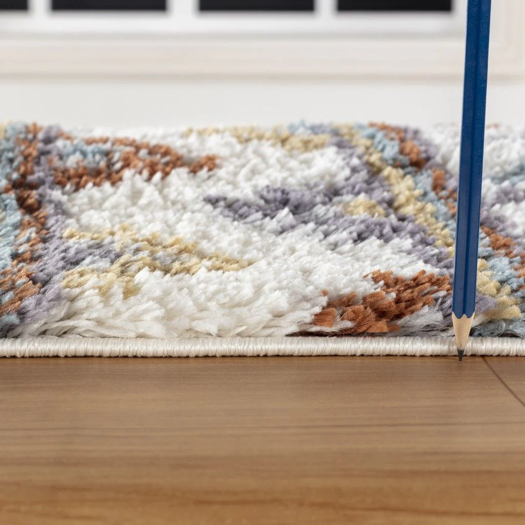 Loft Shag - 5' 3" X 7' Shaggy Area Rug - Multi - Polypropylene - Image 2