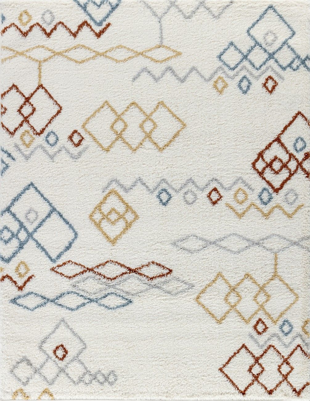 Loft Shag - 5' 3" X 7' Shaggy Area Rug, Polypropylene - Ivory - Image 4