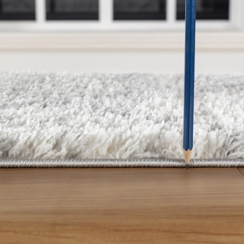 Loft Shag - 7'10" X 9'10" Polypropylene, Shaggy Area Rug - Gray - Image 4