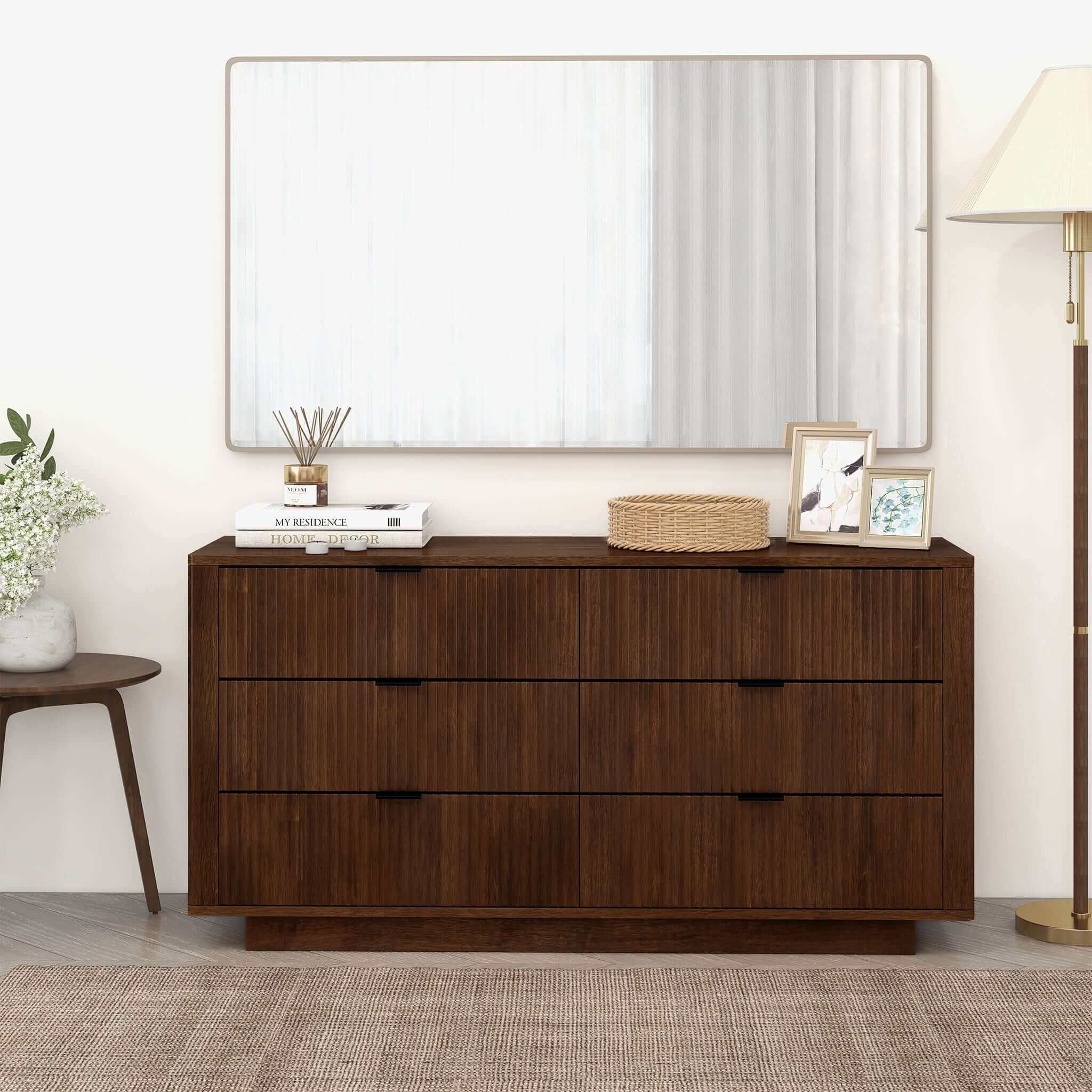 Lola - Dresser With 6 Drawers - Dark Brown - Image 10