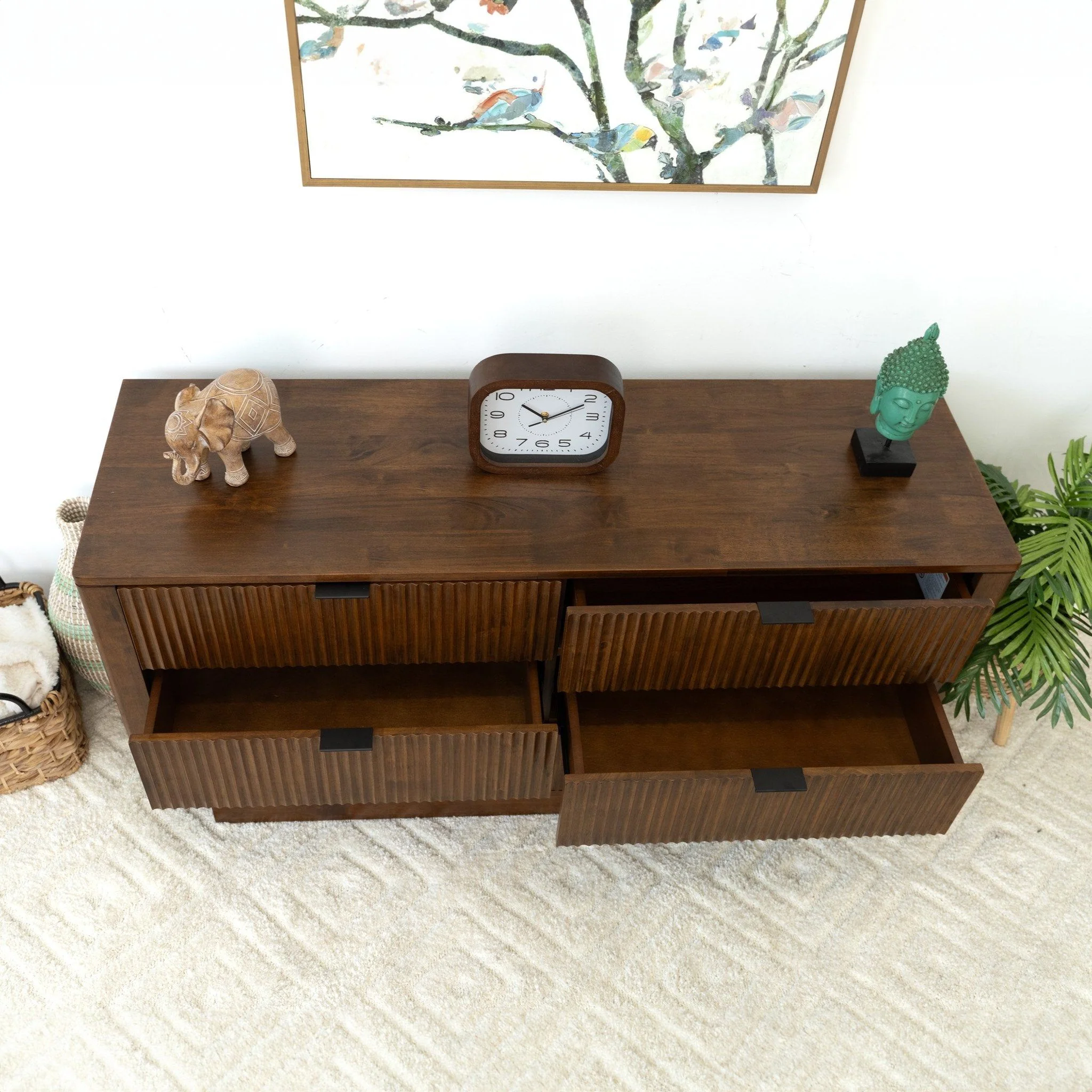 Lola - Dresser With 6 Drawers - Dark Brown - Image 14