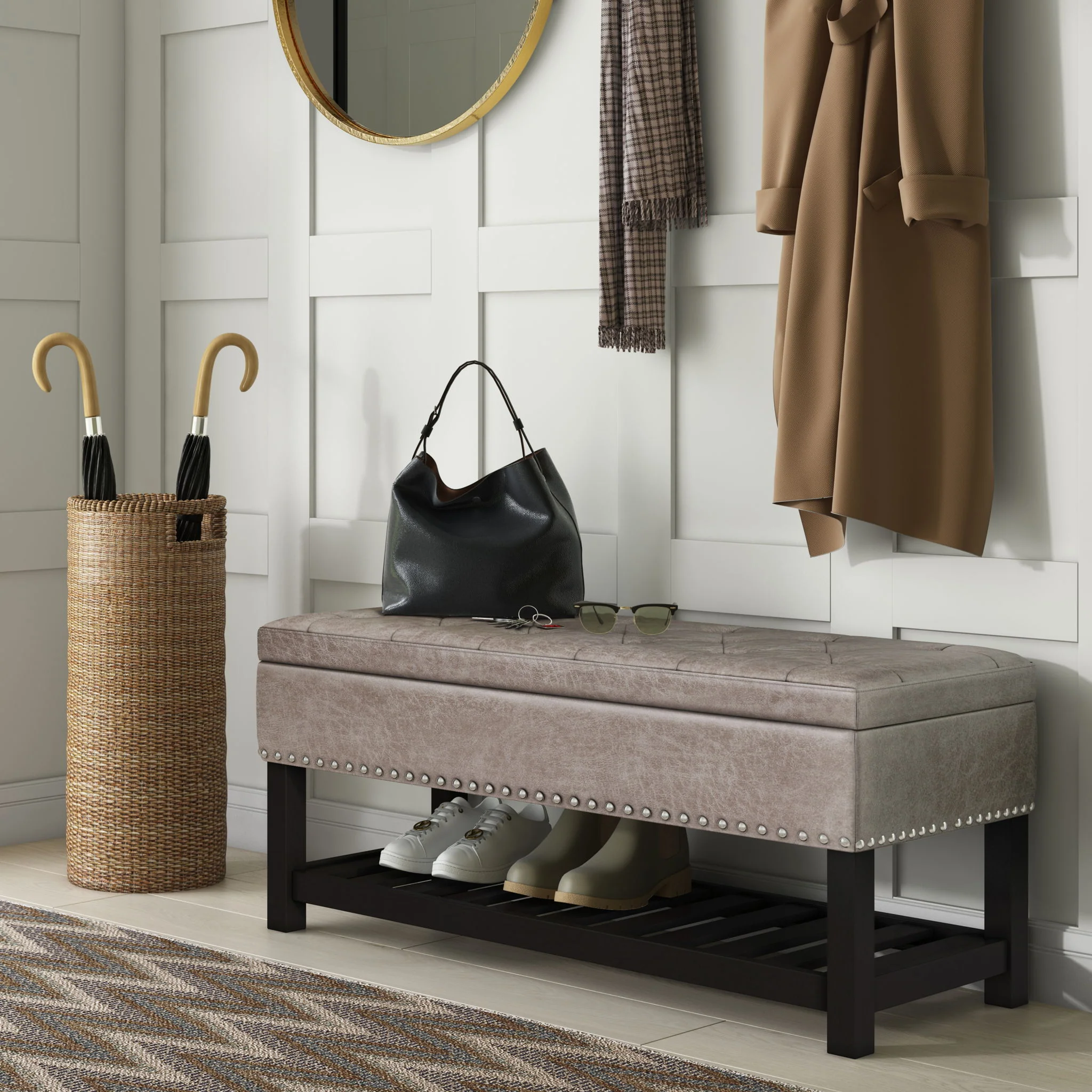 Lomond - Upholstered Storage Ottoman Bench - Image 3