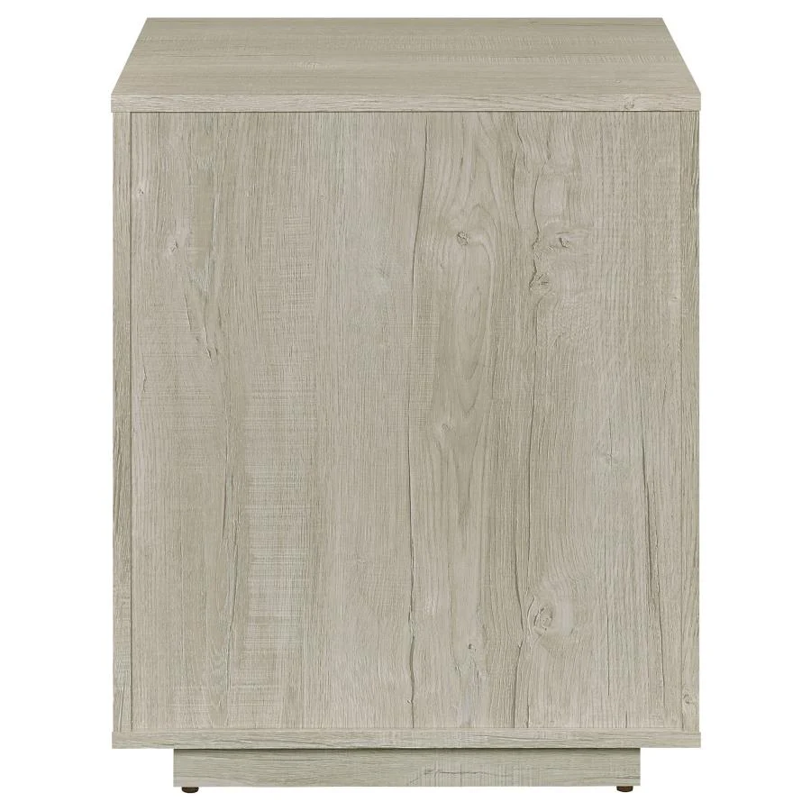 Loomis - 3-Drawer Home Office File Cabinet - Whitewashed Gray - Image 8