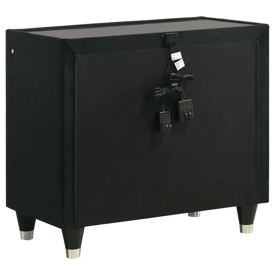 Lorient - 2-Drawer LED Nightstand With USB - Image 12