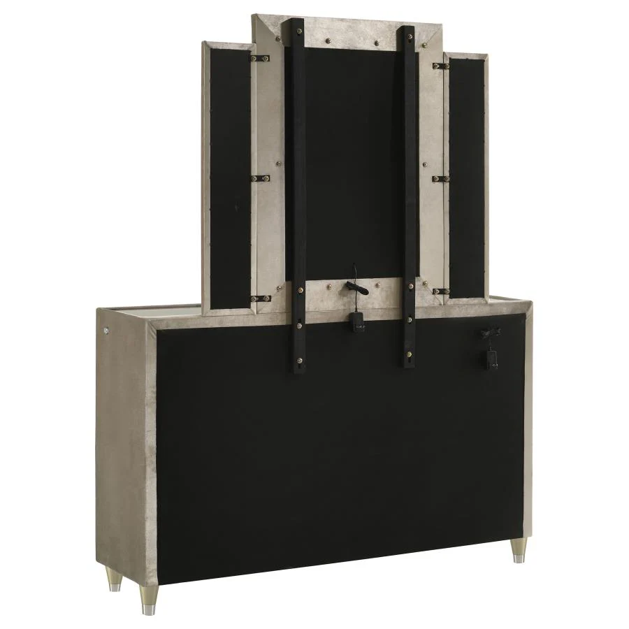 Lorient - 8-Drawer LED Bedroom Dresser Cabinet - Image 22