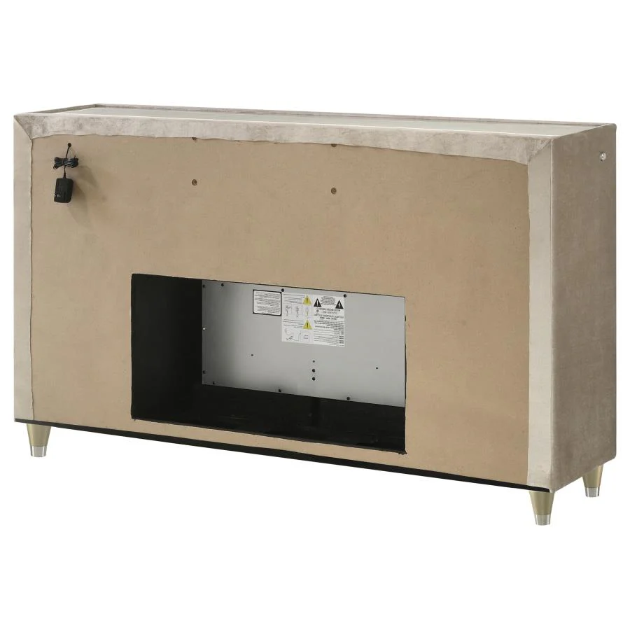 Lorient - 8-Drawer LED Bedroom Flame Box Dresser - Image 30