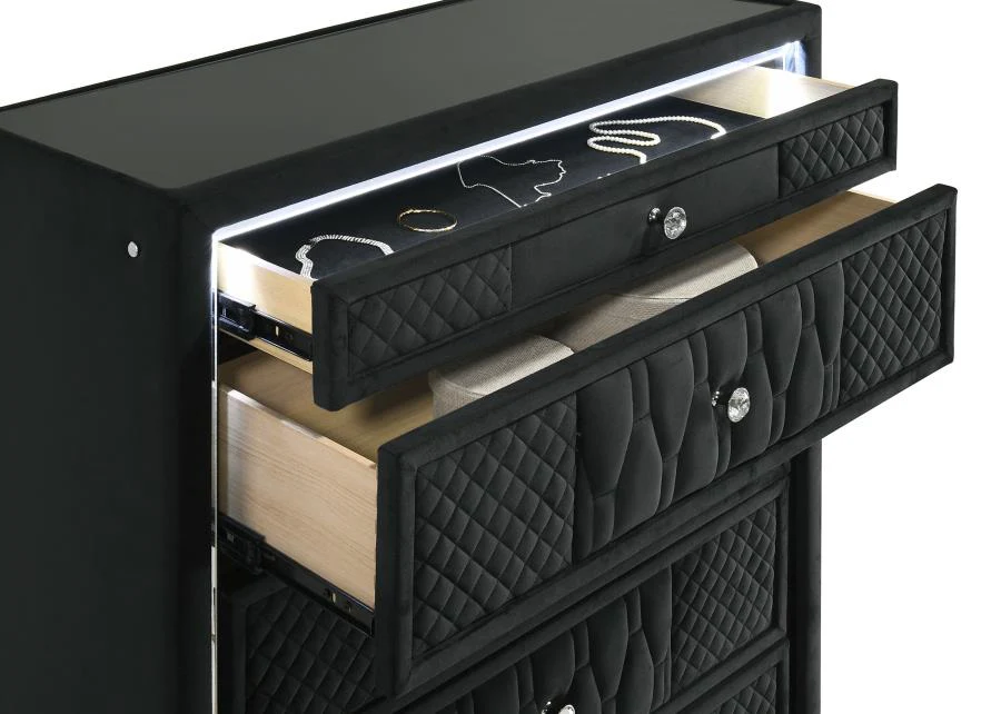 Lorient - Bedroom Set With LED Flame Box Dresser - Image 110