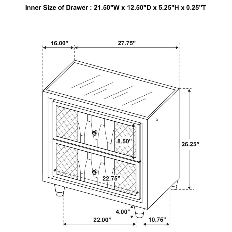 Lorient - Bedroom Set With LED Flame Box Dresser - Image 130