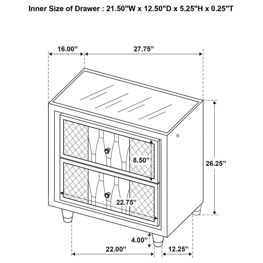 Lorient - Bedroom Set With LED Flame Box Dresser - Image 141