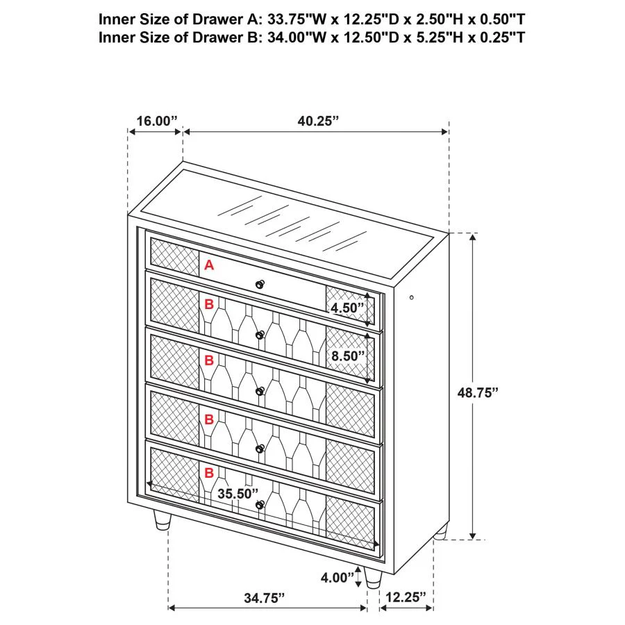 Lorient - Bedroom Set With LED Flame Box Dresser - Image 158