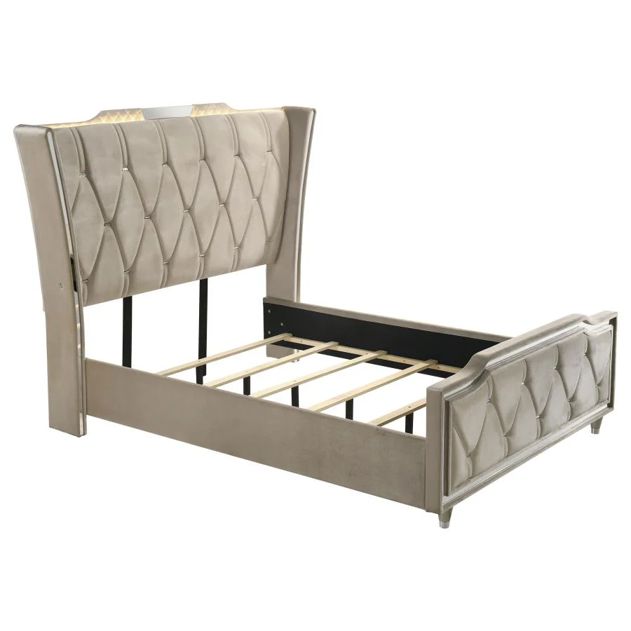 Lorient - Bedroom Set With LED Flame Box Dresser - Image 20