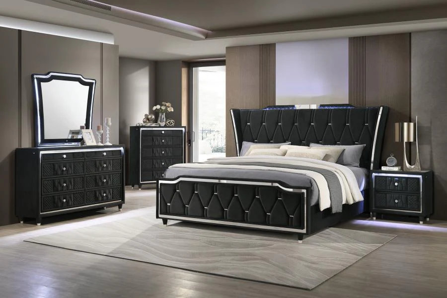 Lorient - LED Upholstered Bed - Image 39