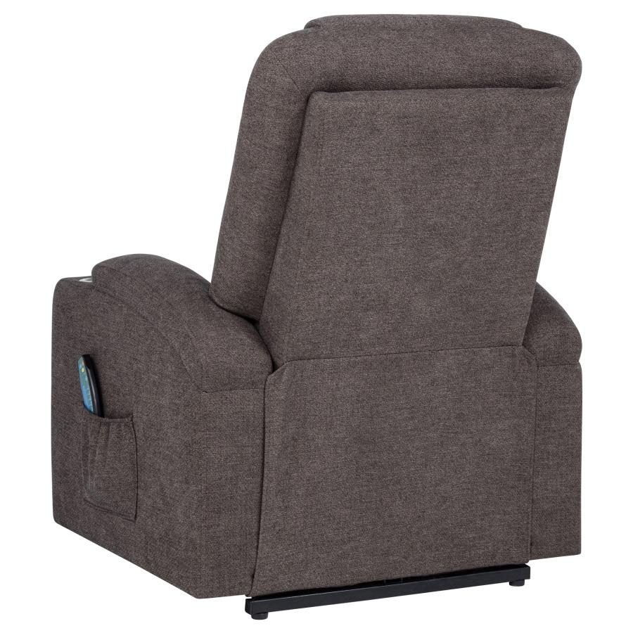 Louie - Chenille Upholstered Power Lift Massage Chair - Image 18