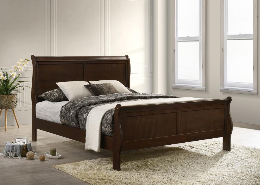 Louis Philippe - Panel Sleigh Bed - Image 8