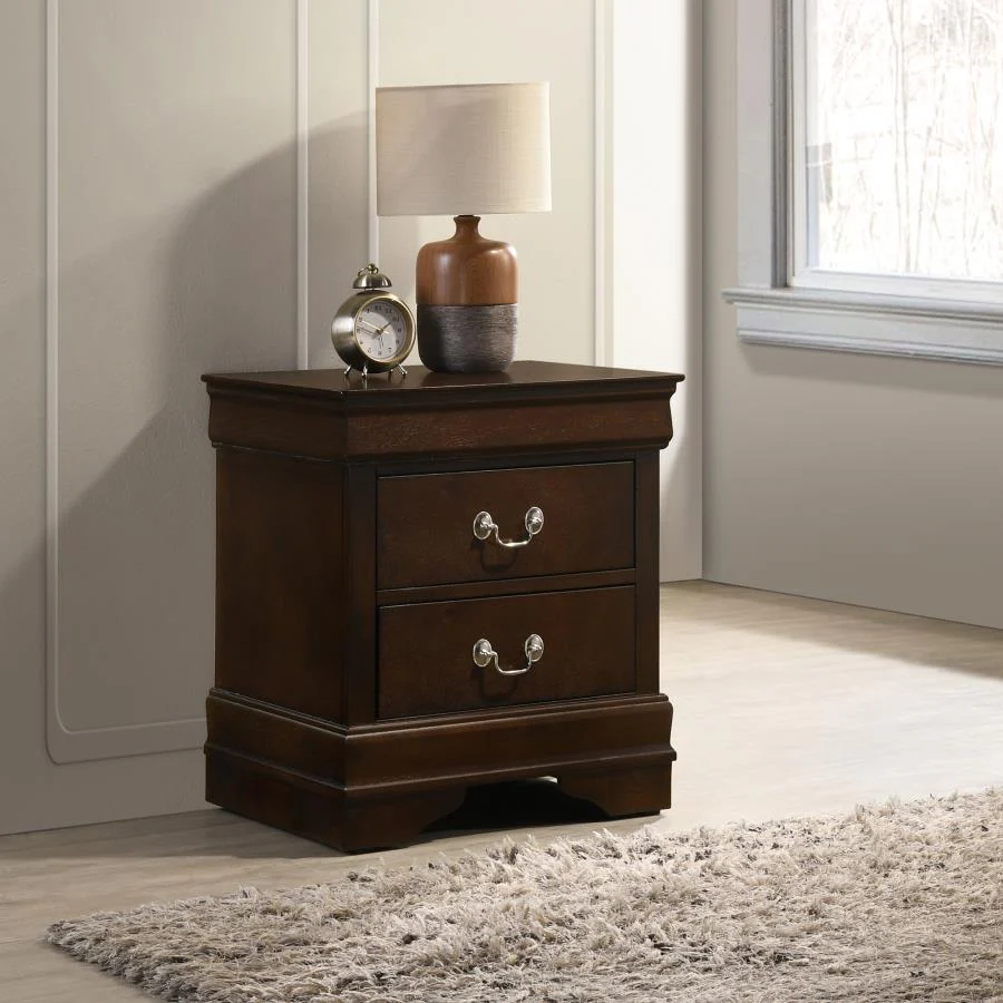 Louis Philippe - Two-drawer Nightstand - Image 2