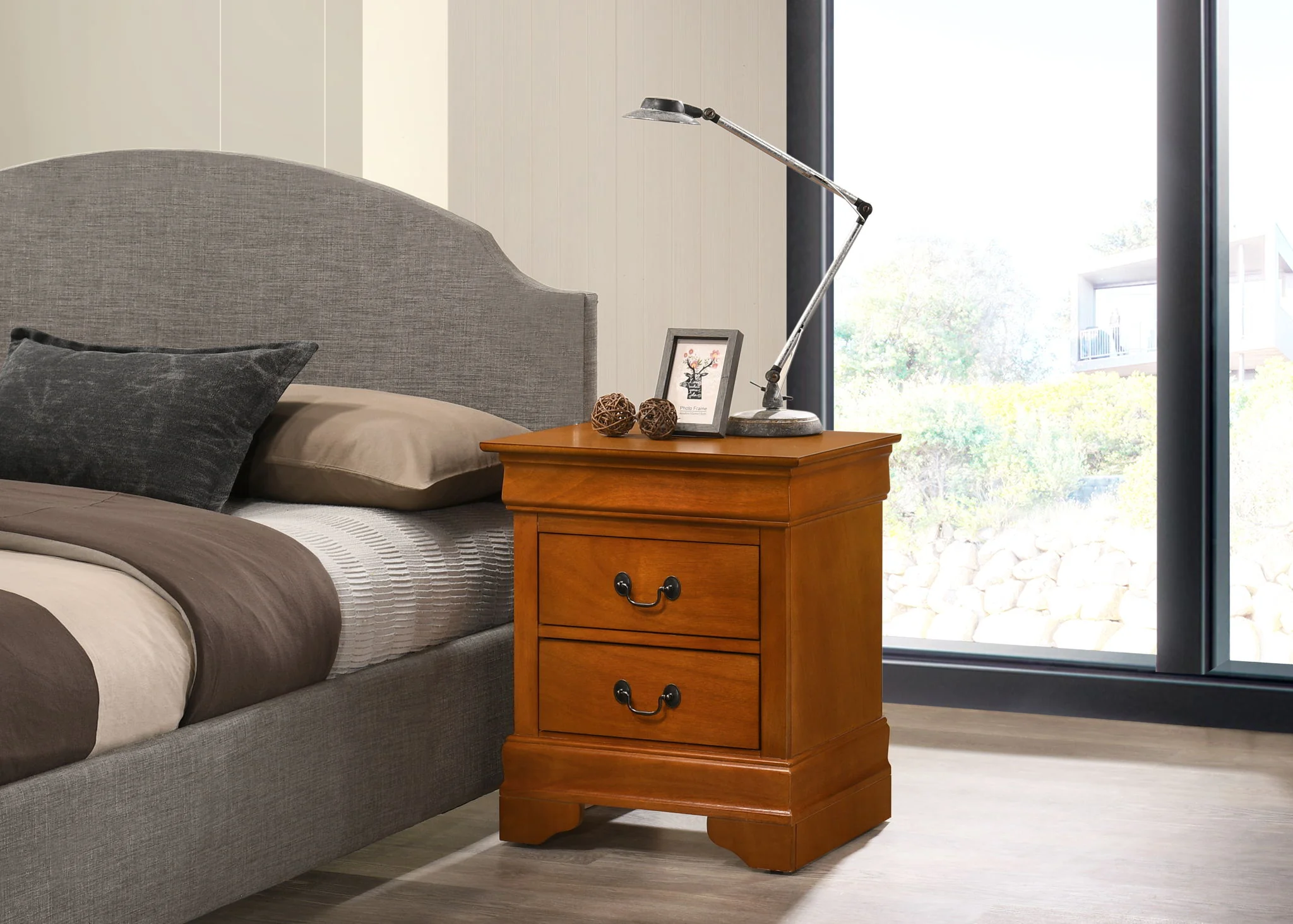 Traditional Style Design Nightstand - Image 7