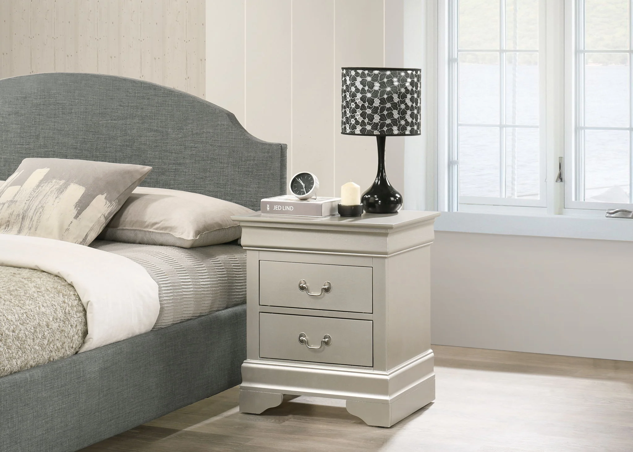 Traditional Style Design Nightstand - Image 8
