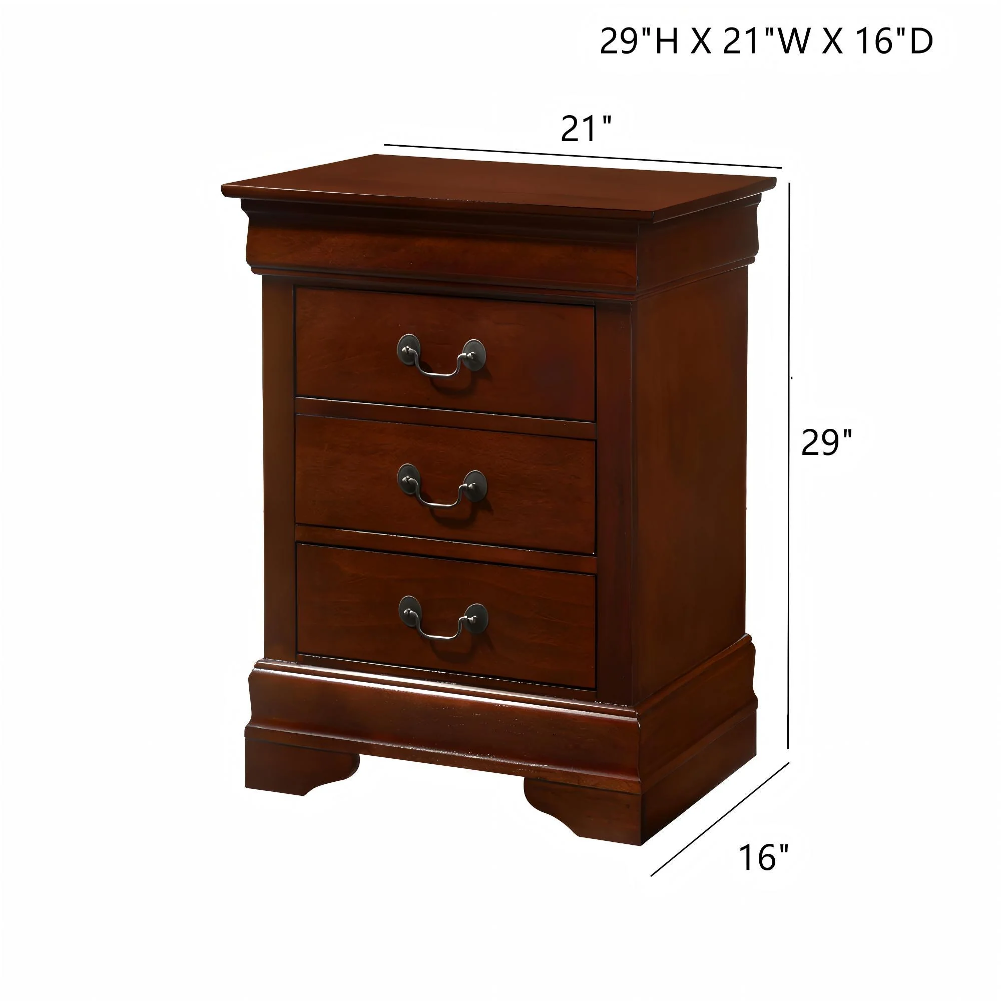 Louis Phillipe - Nightstand - Wood - Image 23