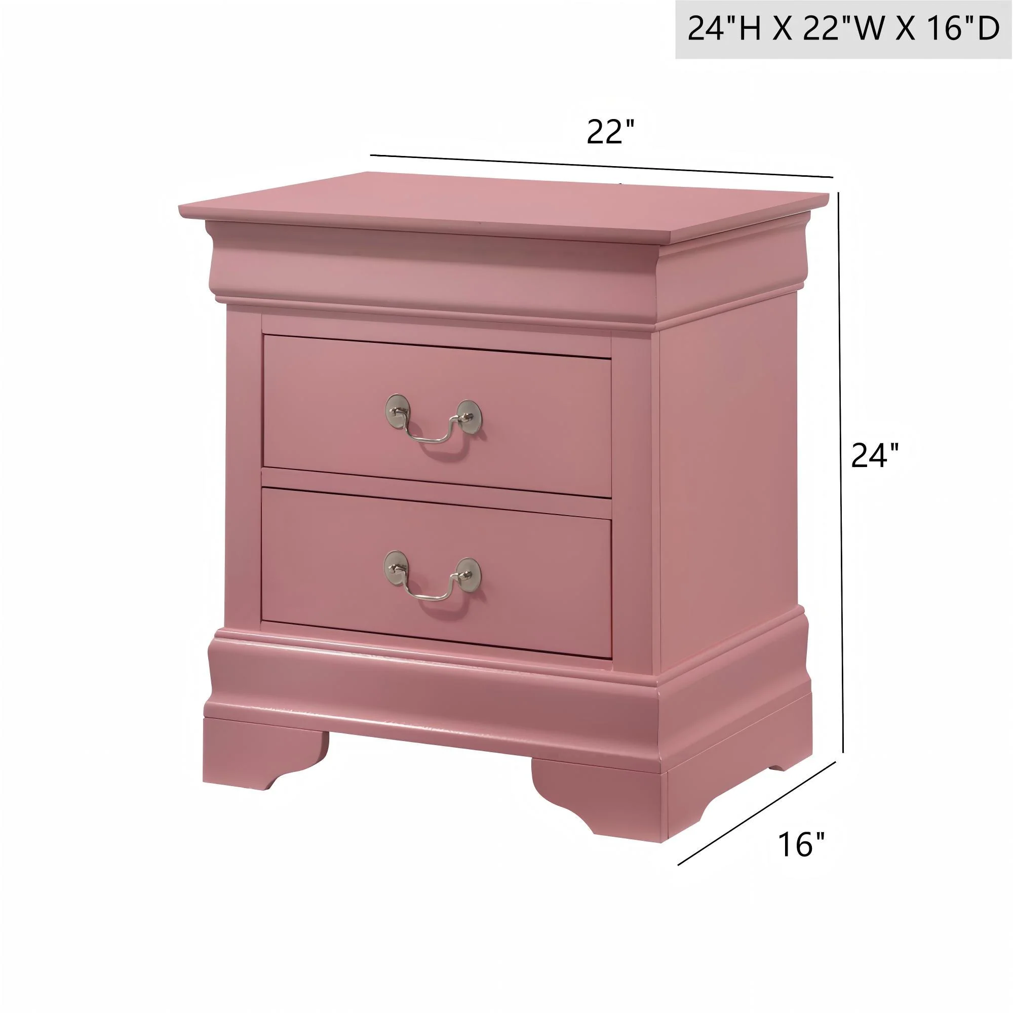 Louis Phillipe - Nightstand - Wood - Image 27