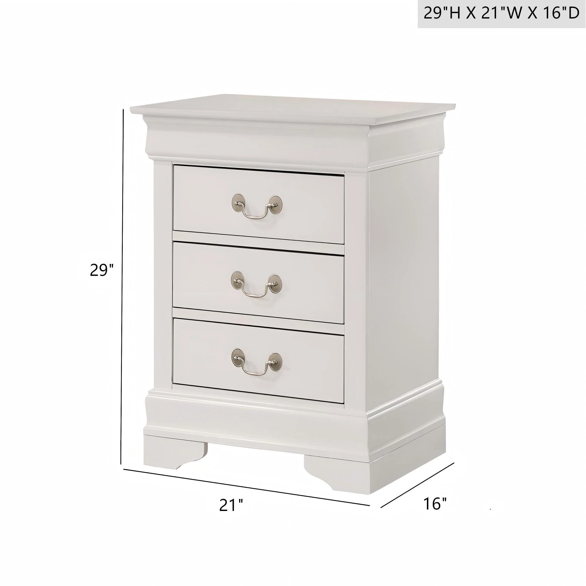 Louis Phillipe - Nightstand - Wood - Image 31