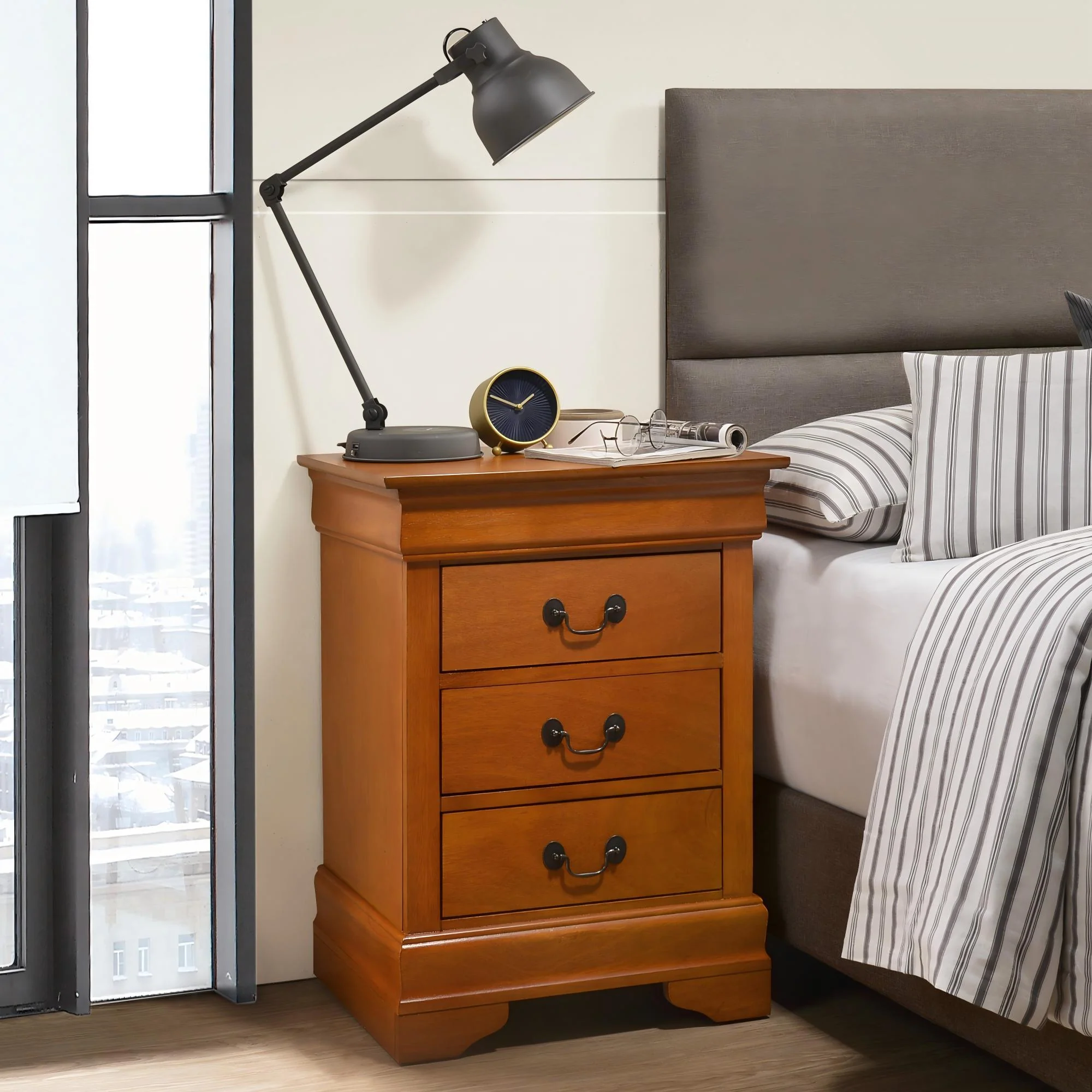 Louis Phillipe - Nightstand - Wood - Image 47