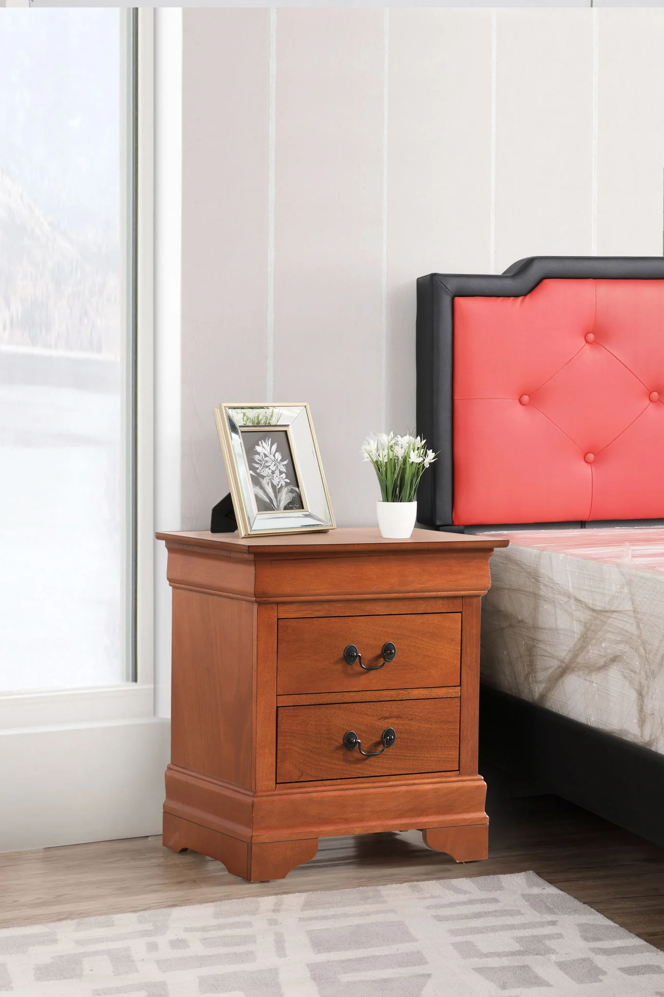 Louis Phillipe - Nightstand - Wood - Image 7