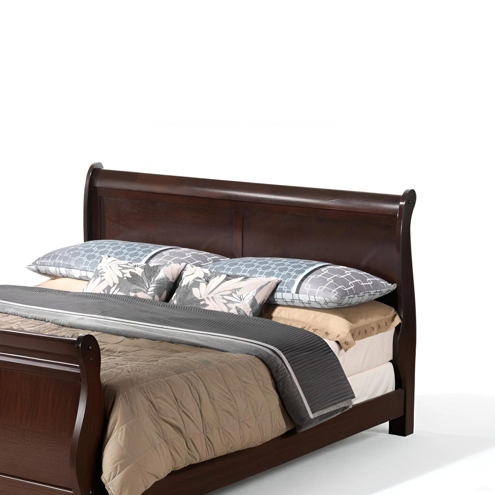 Louis Phillipe - Panel Sleigh Bed - Image 15