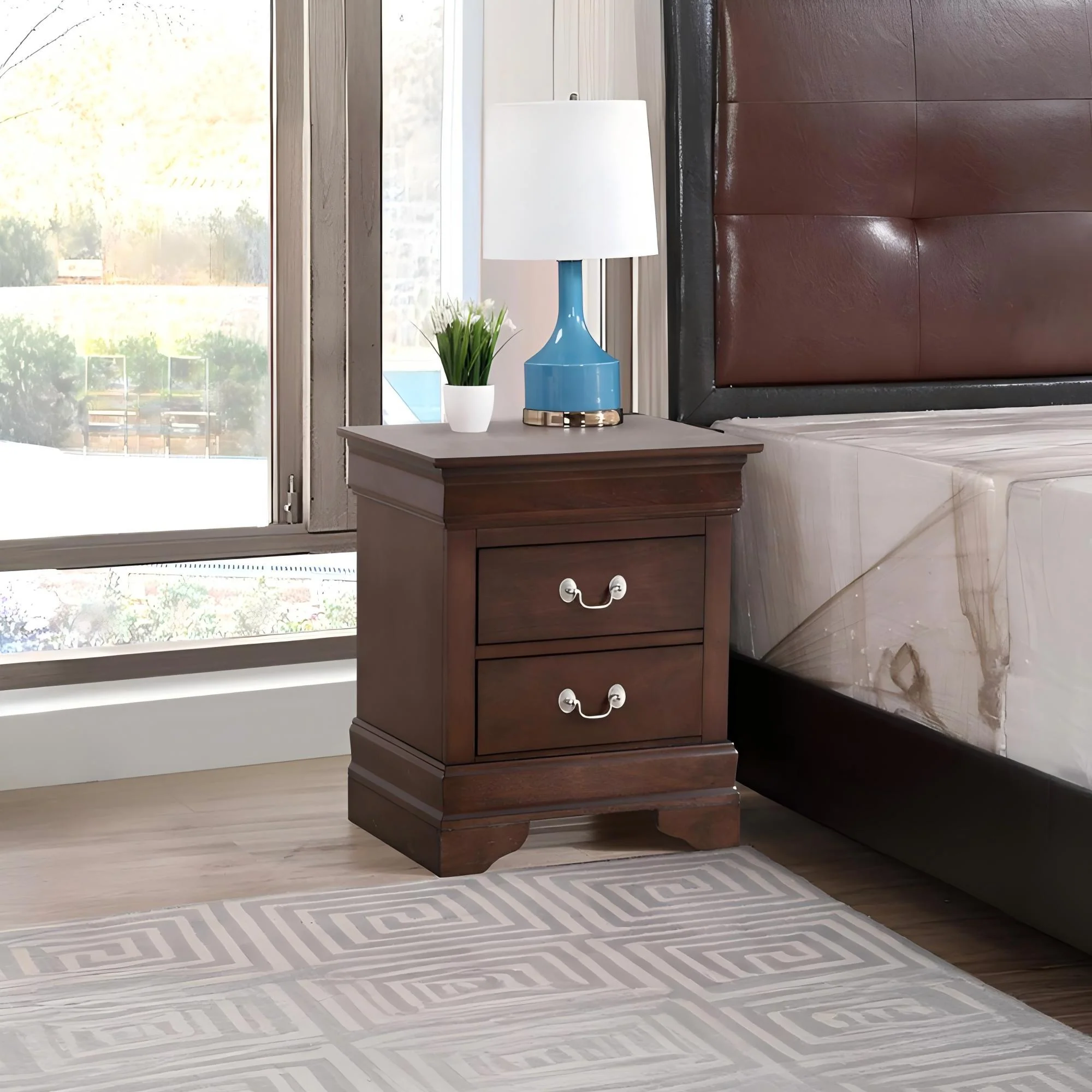Louis Phillipe - Storage Nightstand - Cappuccino - Image 4