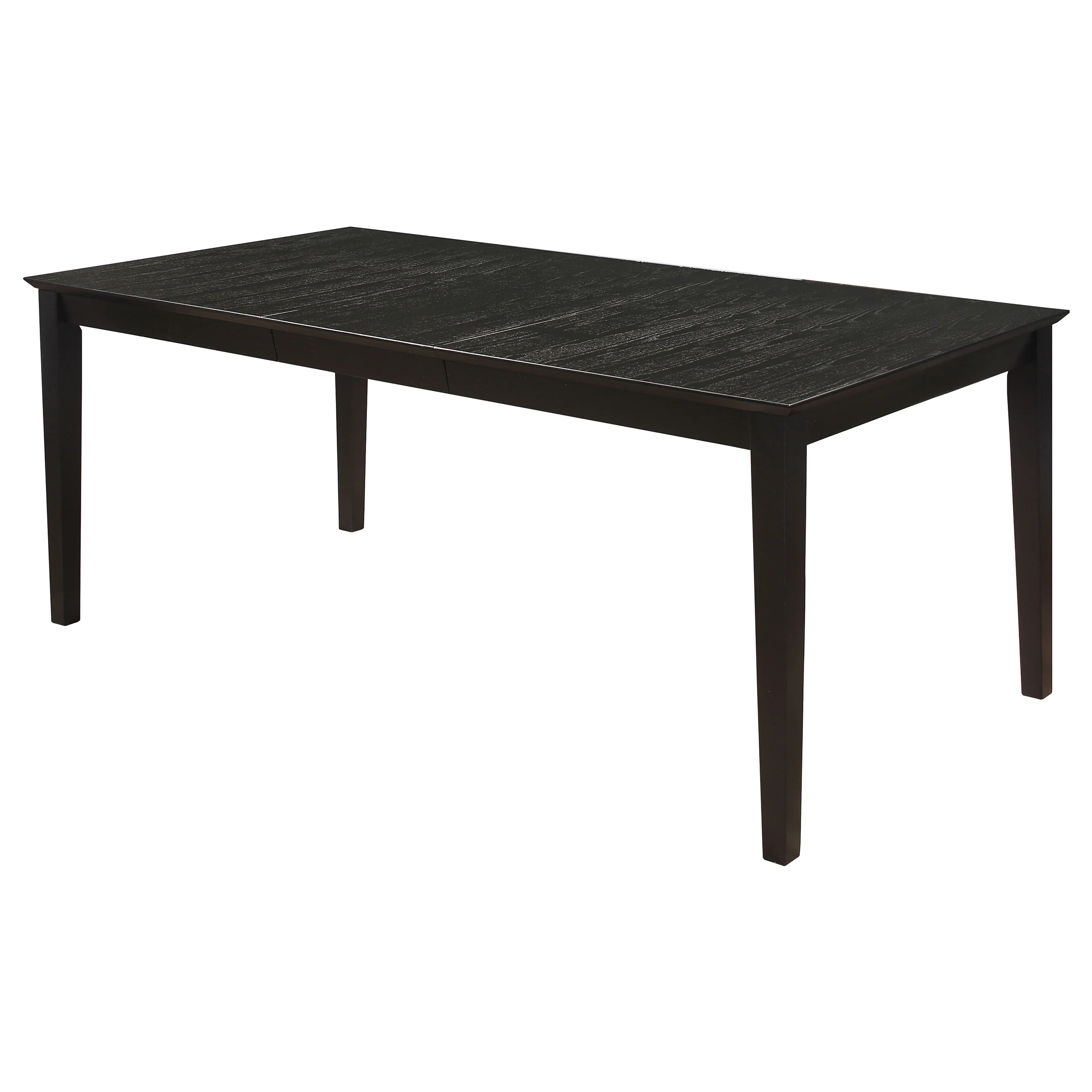 Louise - Rectangular Extension Leaf Dining Table - Black - Image 7