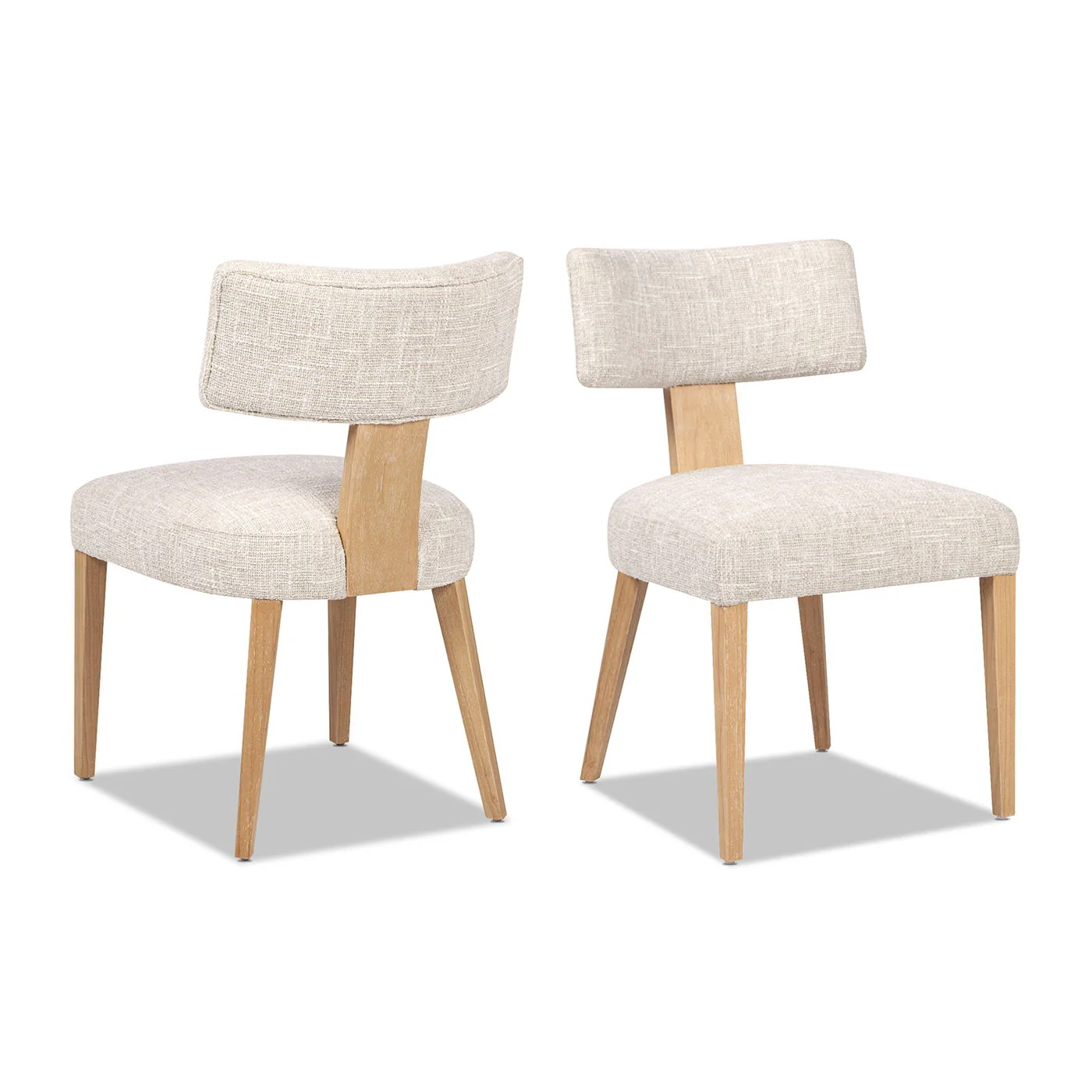 Louise - Split Back Upholstered Dining Side Chair (Set of 2) - Travertine Beige - Image 6
