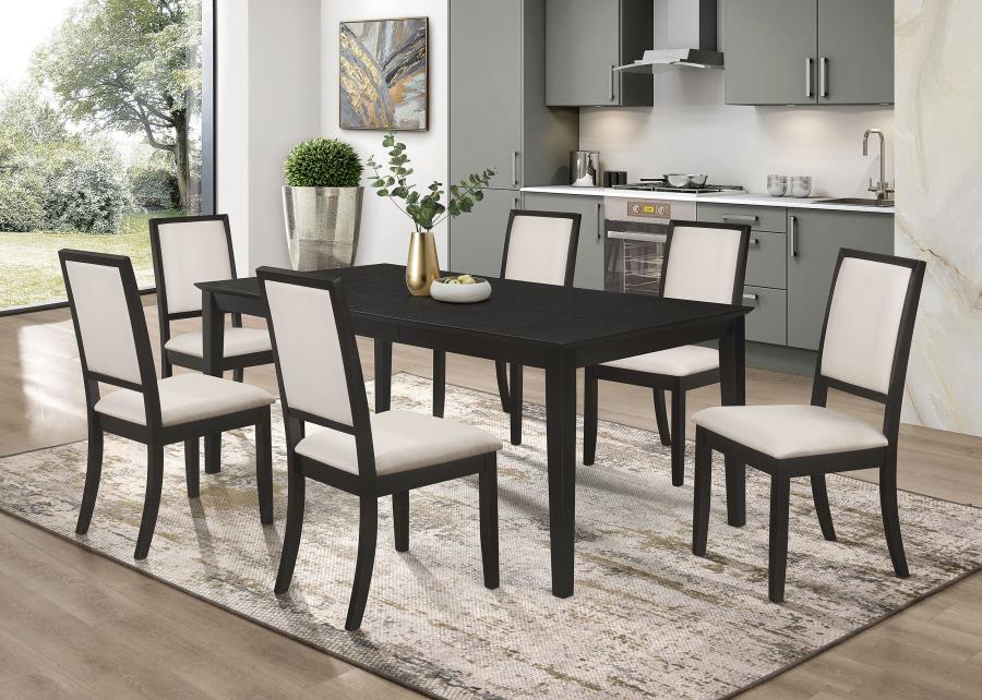Louise - Upholstered Wood Dining Side Chairs (Set of 2) - Black - Image 14
