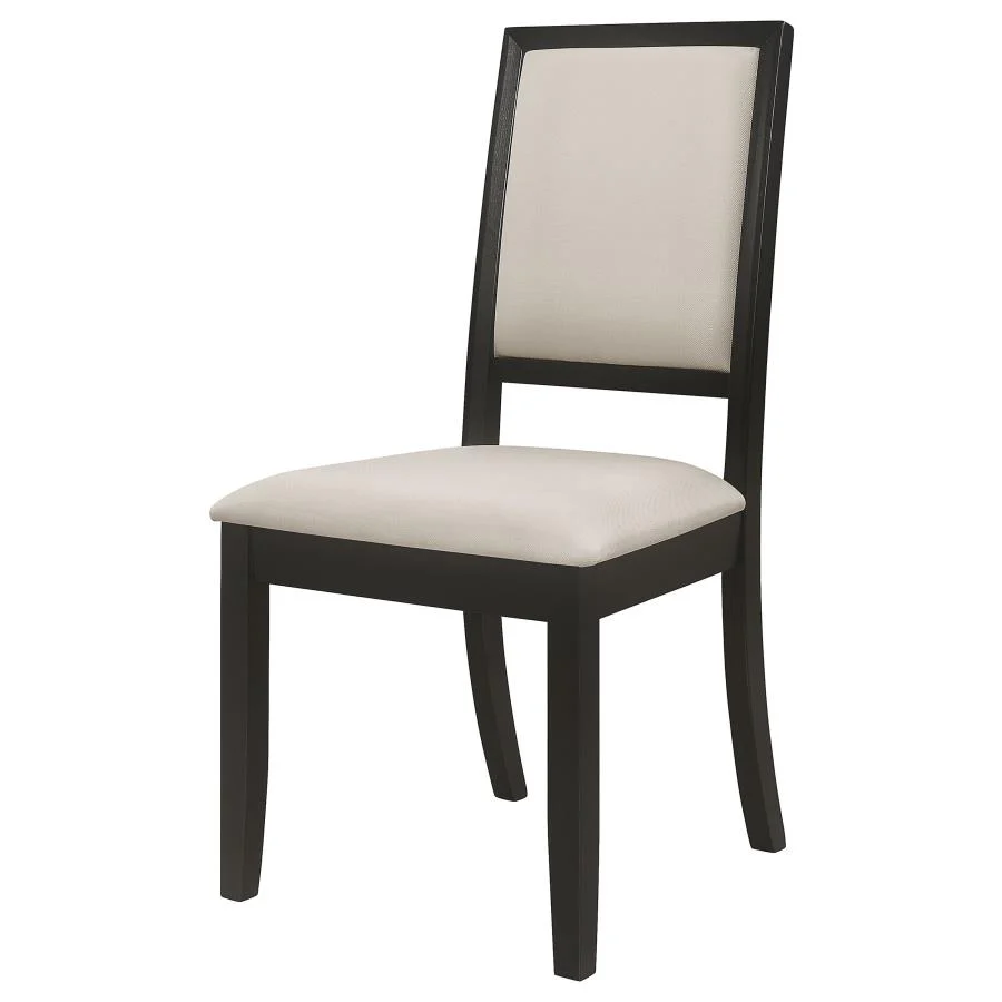 Louise - Upholstered Wood Dining Side Chairs (Set of 2) - Black - Image 5