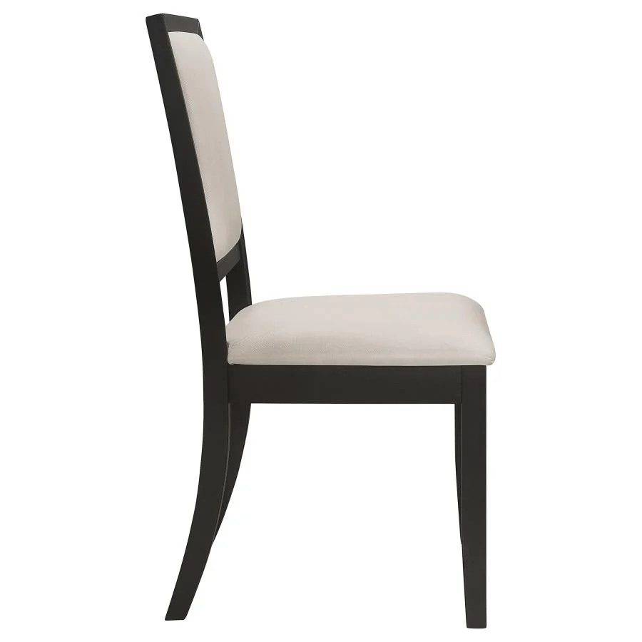 Louise - Upholstered Wood Dining Side Chairs (Set of 2) - Black - Image 9