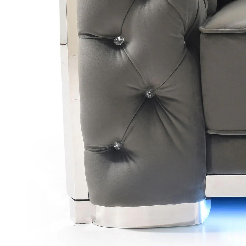 Loveseat With Flared Arms - Image 4