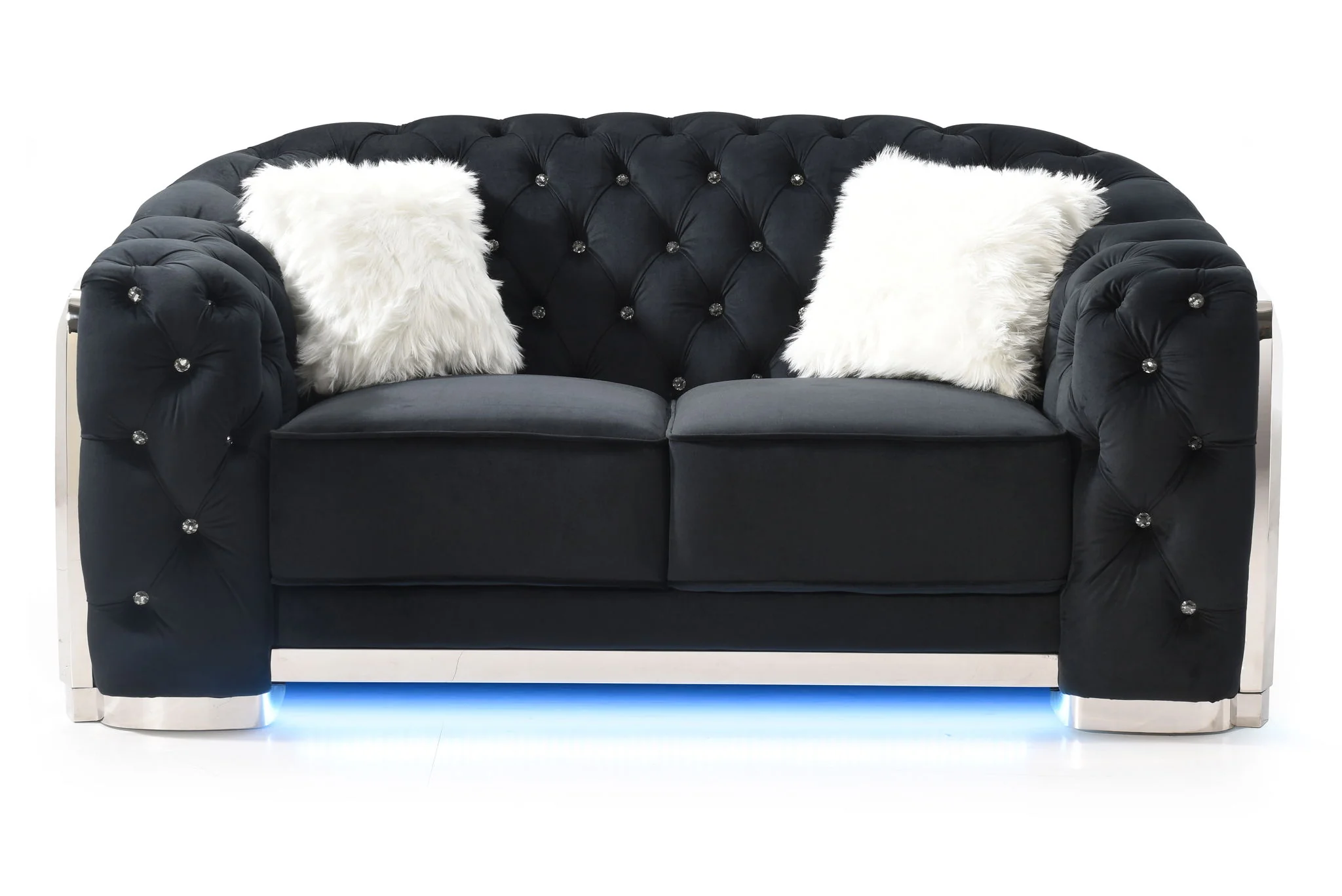 Loveseat With Flared Arms - Image 6