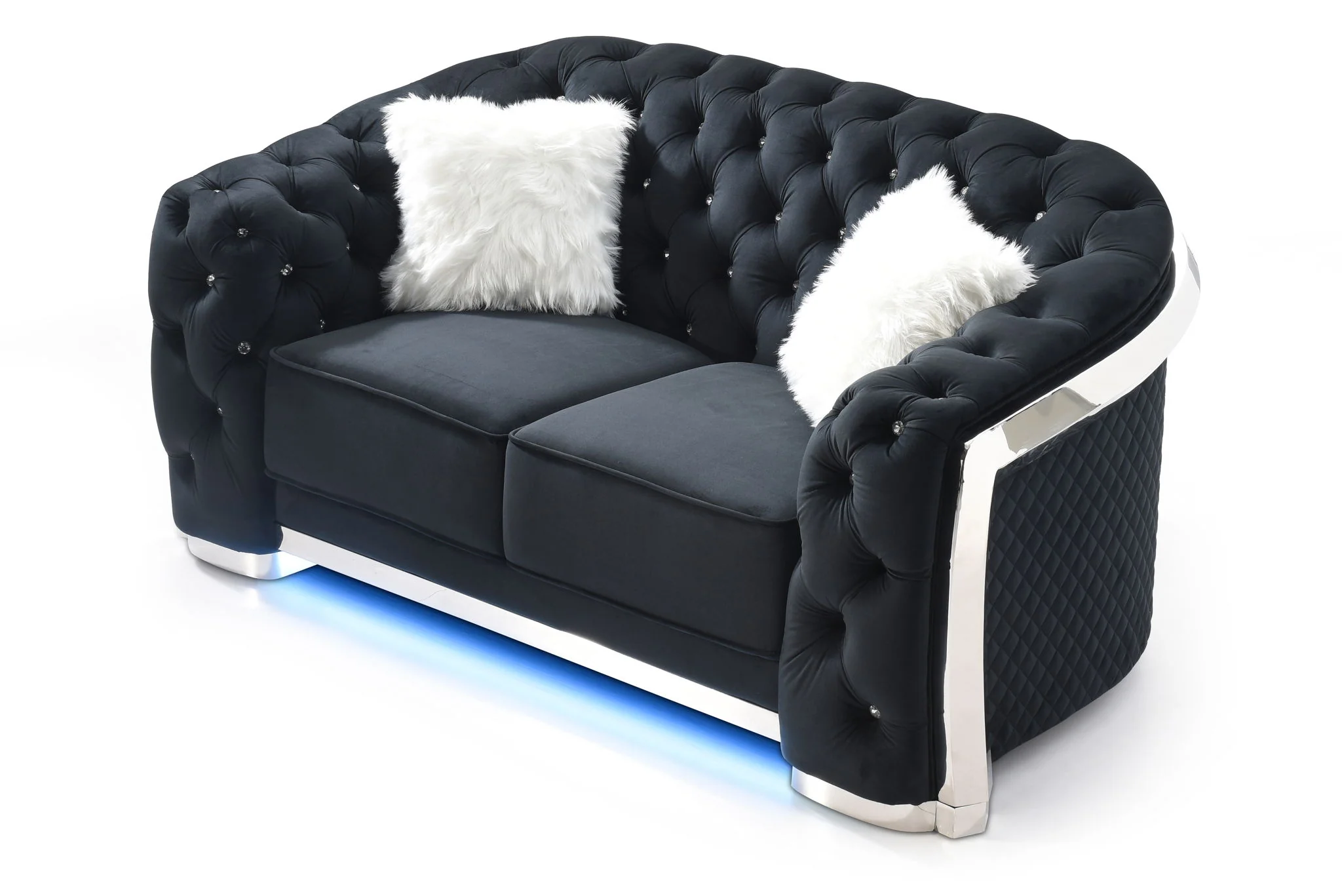 Loveseat With Flared Arms - Image 7