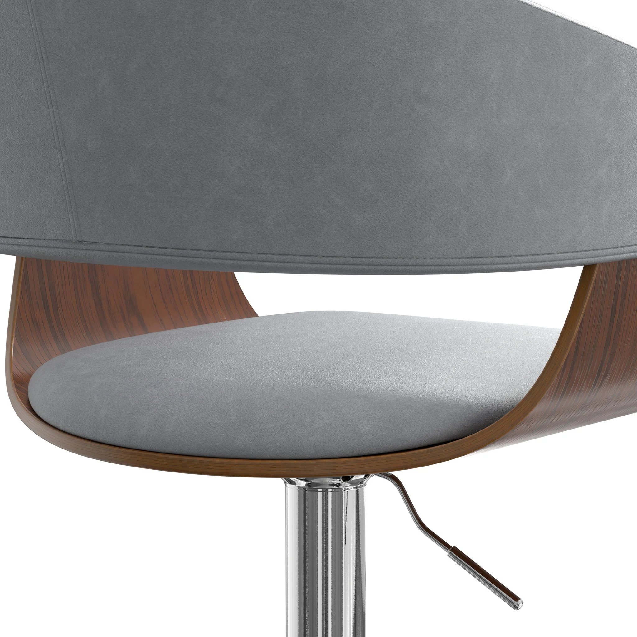 Lowell - Adjustable Swivel Bar Stool - Stone Gray - Image 6