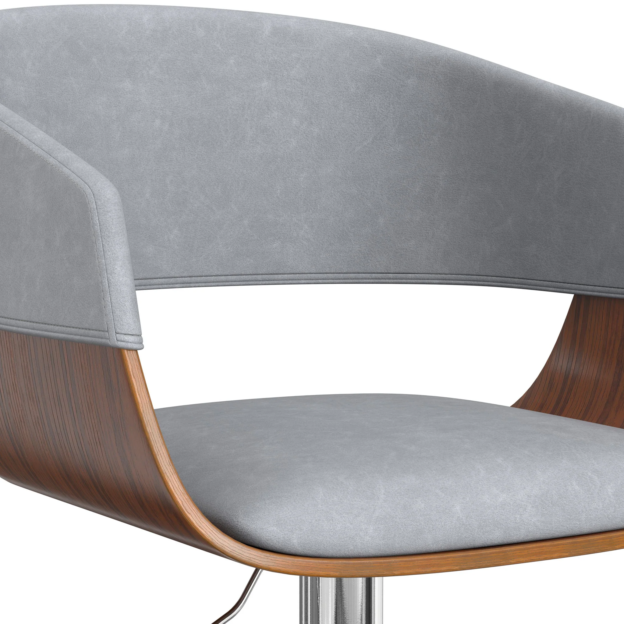 Lowell - Adjustable Swivel Bar Stool - Stone Gray - Image 8