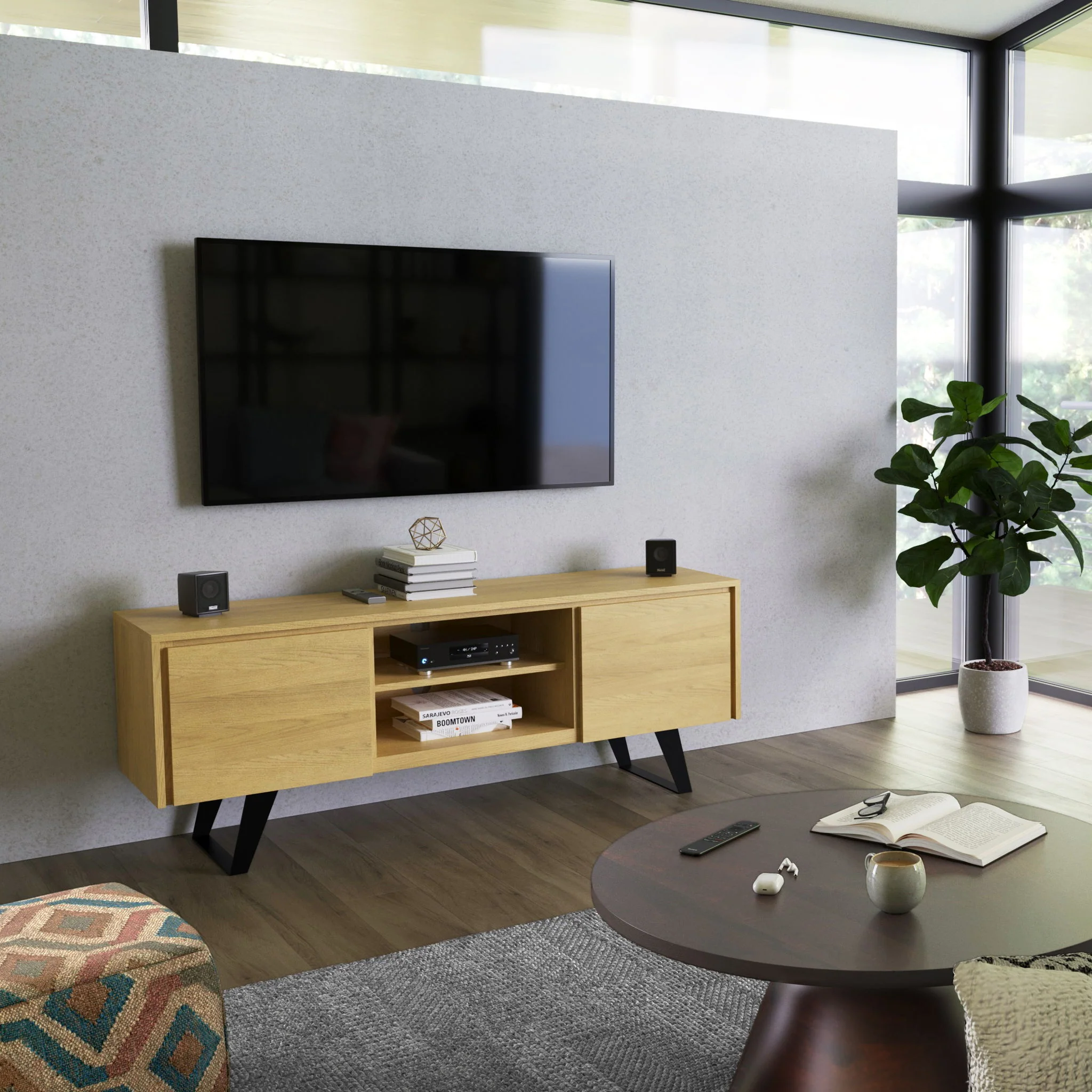 Lowry - Handcrafted, TV Media Stand - Image 22