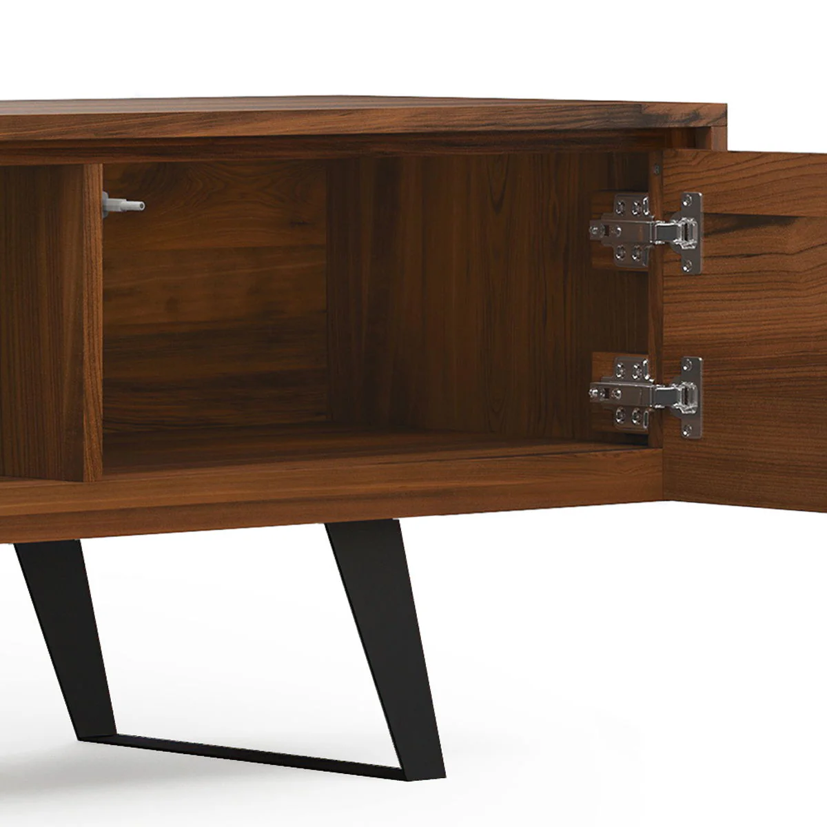 Lowry - Handcrafted TV Media Stand - Walnut - Image 11