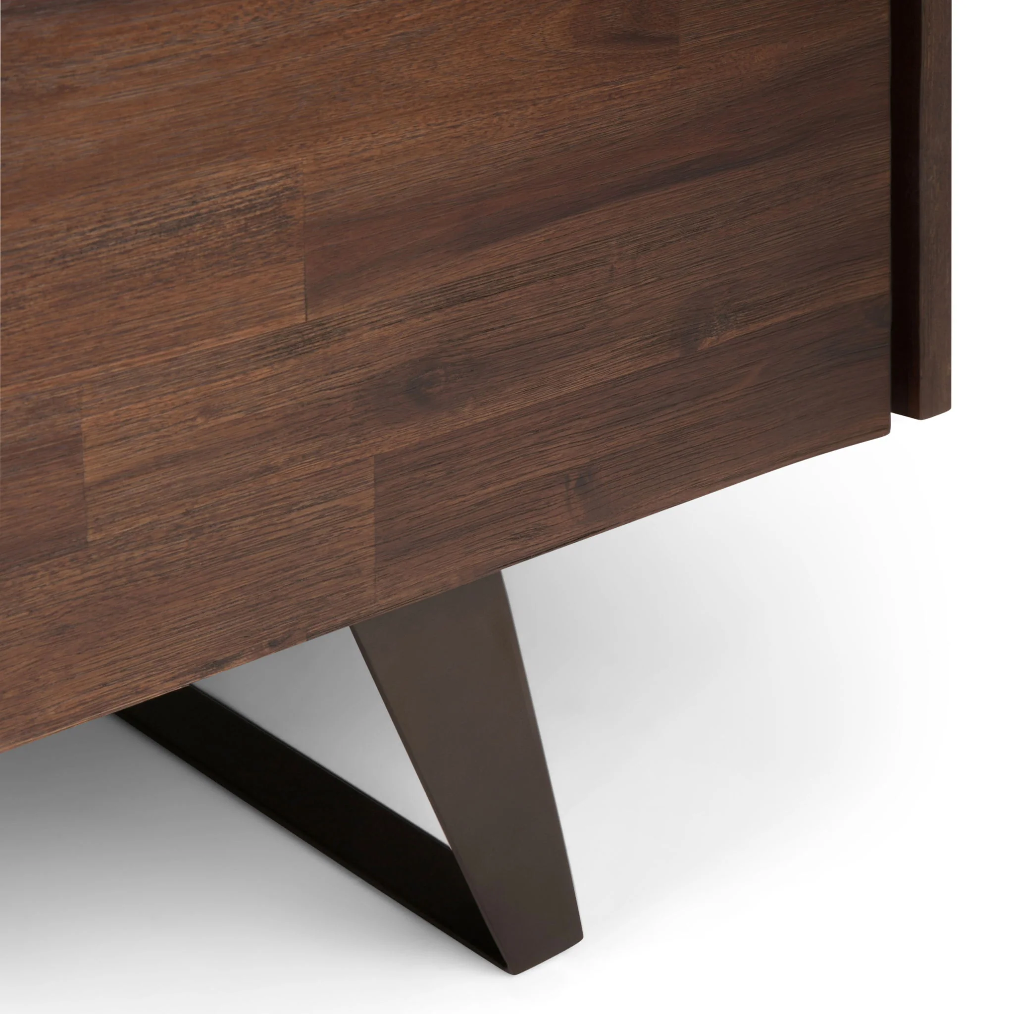 Lowry - TV Media Stand - Distressed Charcoal Brown - Image 2