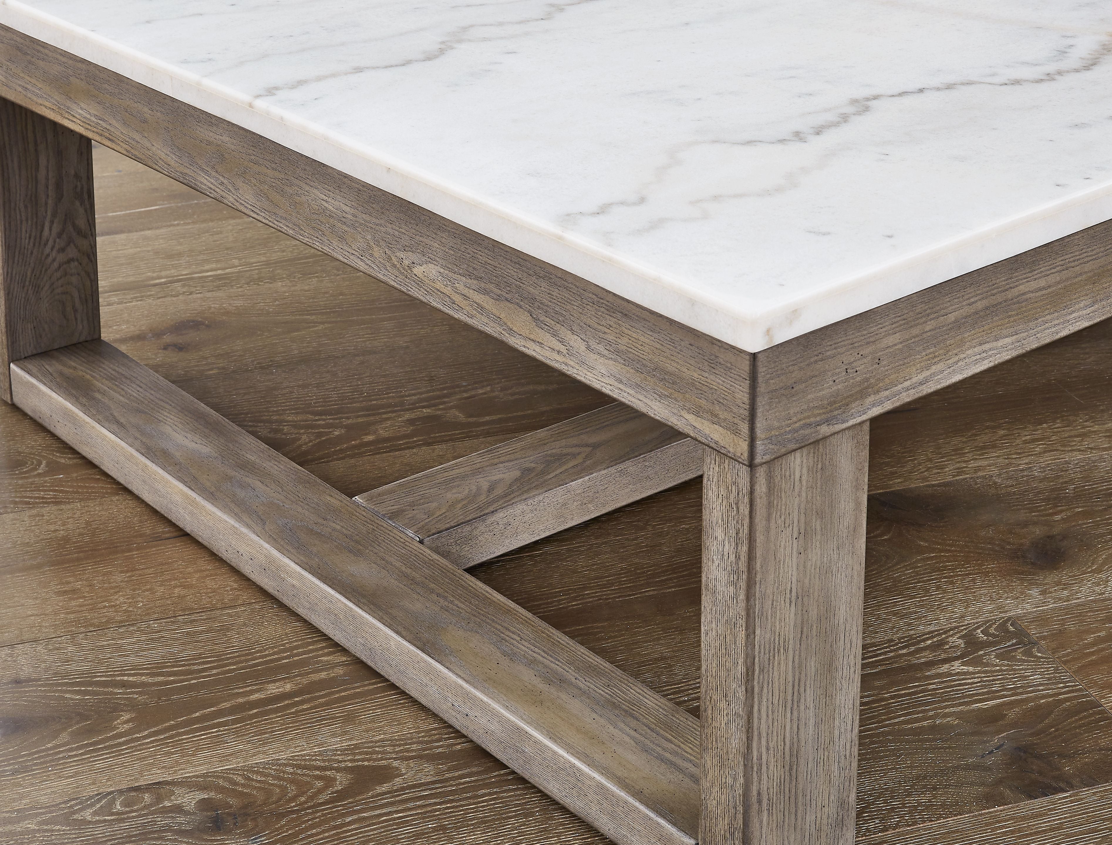 Loyaska - Rectangular Cocktail Table - Brown / Ivory - Image 5