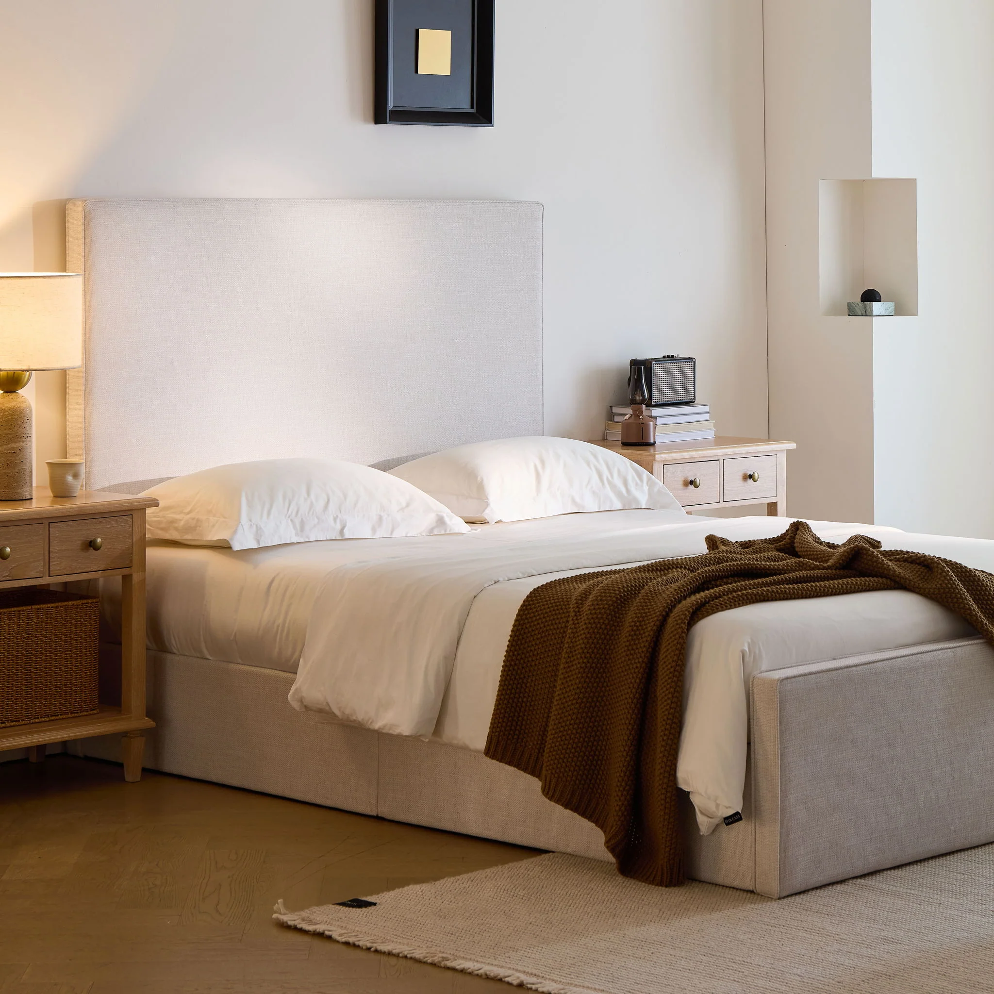 Lucas - Tall Headboard Upholstered Bed - Image 10