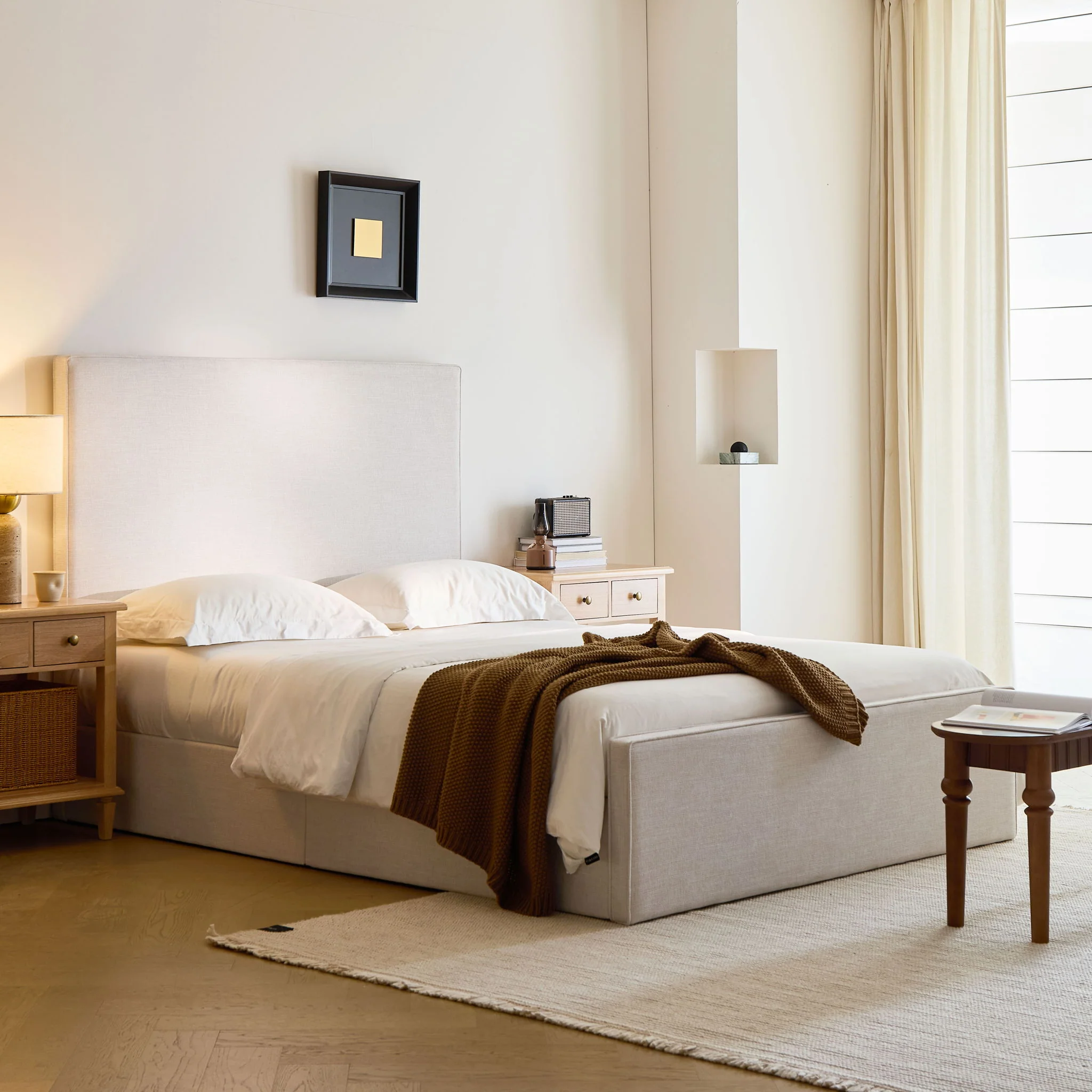 Lucas - Tall Headboard Upholstered Bed - Image 11