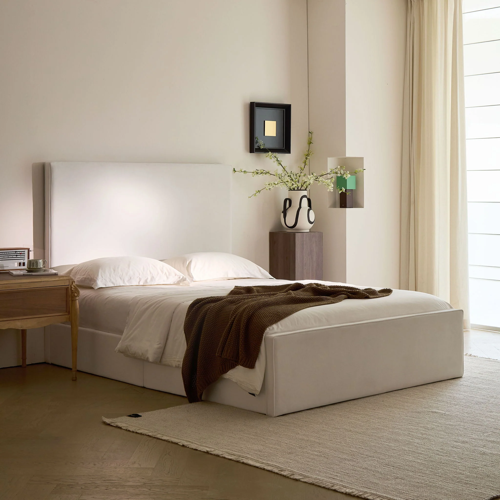 Lucas - Tall Headboard Upholstered Bed - Image 13
